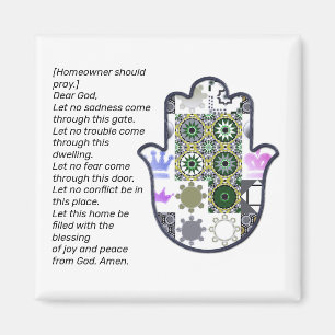 Square Khamsa Hand Magnet 1 Eigentümer