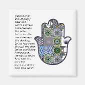 Square Khamsa Hand Magnet 2 Eigentümer (Vorne)