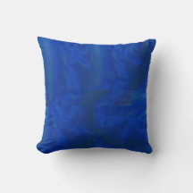 Square Kissen mit blauem Design