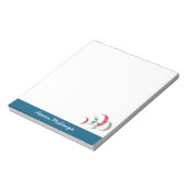 Square Kite Surfing Notizblock (Rotiert)