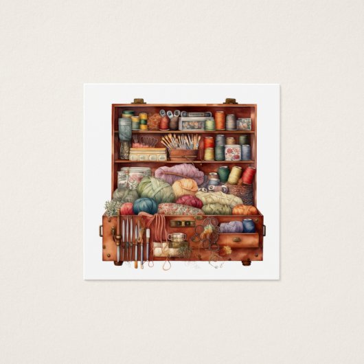 Square Knitting Business oder Enclosure Card (Vorderseite)