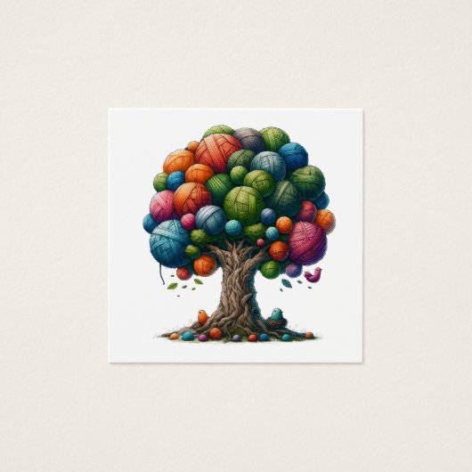 Square Knitting Business oder Enclosure Card (Vorderseite)