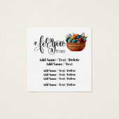 Square Knitting Business oder Enclosure Card (Rückseite)