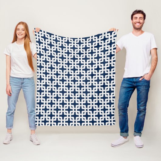 Square Knot Pattern Fleece Blanket (Beispiel)