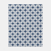 Square Knot Pattern Fleece Blanket (Vorderseite)