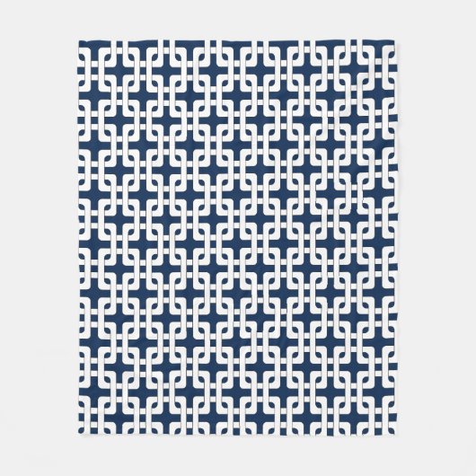Square Knot Pattern Fleece Blanket (Vorderseite)