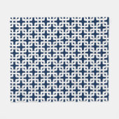 Square Knot Pattern Fleece Blanket (Vorderseite (Horizontal))