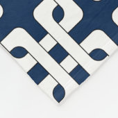 Square Knot Pattern Fleece Blanket (Ecke)