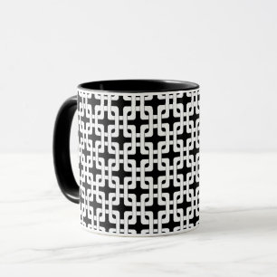 Square Knot Pattern Tasse