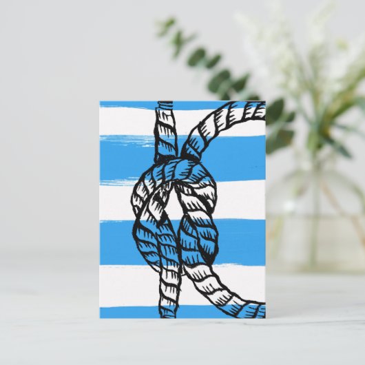 Square Knot Postkarte (Stehend Vorderseite)