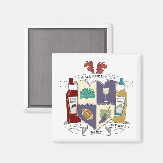 Square Kühlschrankmagnet (Vorderseite/Rückseite)