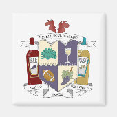 Square Kühlschrankmagnet (Vorne)