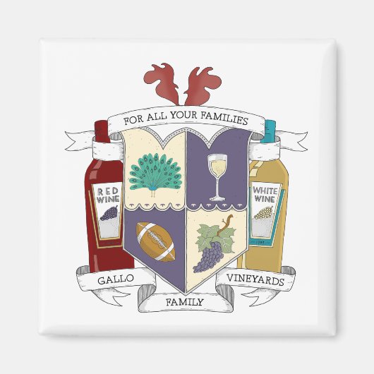 Square Kühlschrankmagnet (Vorne)