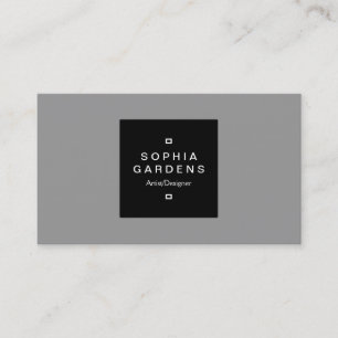 Square Label 01 - Grau Visitenkarte
