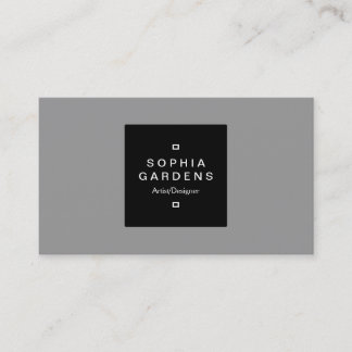 Square Label 01 - Grau Visitenkarte