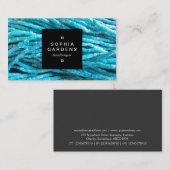 Square Label 01a - Bead Rope Visitenkarte (Vorne/Hinten)