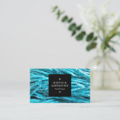 Square Label 01a - Bead Rope Visitenkarte (Stehend Vorderseite)