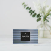 Square Label 01a - Chrome Tubes Visitenkarte (Stehend Vorderseite)