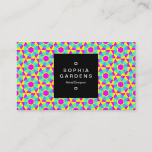 Square Label 01a - Geometric 060614 (02) Visitenkarte