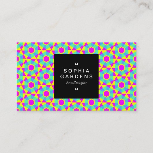 Square Label 01a - Geometric 060614 (02) Visitenkarte (Vorderseite)