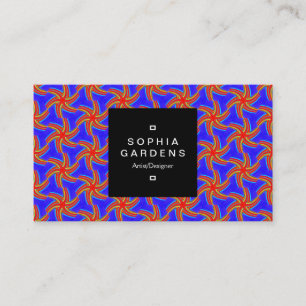 Square Label 01a - Geometric 160614 (04) Visitenkarte