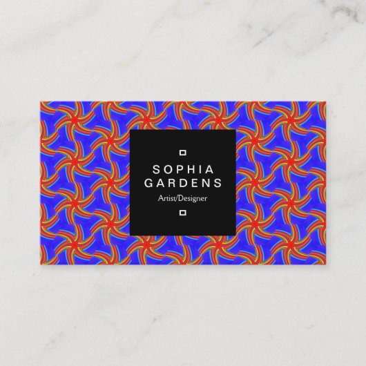 Square Label 01a - Geometric 160614 (04) Visitenkarte (Vorderseite)