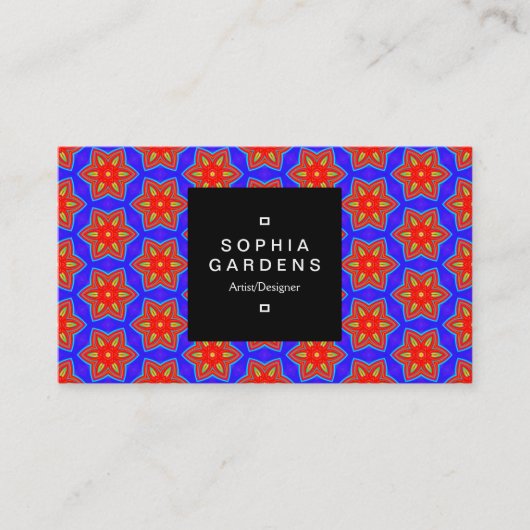 Square Label 01a - Geometric 160614 (05) Visitenkarte (Vorderseite)