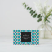 Square Label 01a - Geometric 230614 (01) Visitenkarte (Stehend Vorderseite)