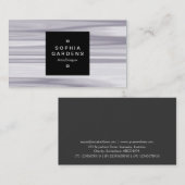 Square Label 01a - Light Ripples Visitenkarte (Vorne/Hinten)