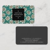 Square Label 01a - Muster 140617 - Farben 01 Visitenkarte (Vorne/Hinten)