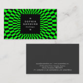 Square Label 01a - Op Art 02 Visitenkarte (Vorne/Hinten)