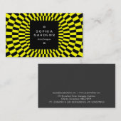 Square Label 01a - Op Art 03 Visitenkarte (Vorne/Hinten)