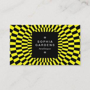 Square Label 01a - Op Art 03 Visitenkarte