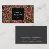 Square Label 01a - Pink Cherry Blossom 02 Visitenkarte (Vorne/Hinten)