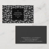 Square Label 01a - Ray Circles Visitenkarte (Vorne/Hinten)