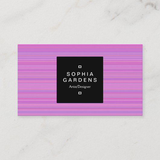 Square Label 01a - Scan Lines 03 Visitenkarte (Vorderseite)