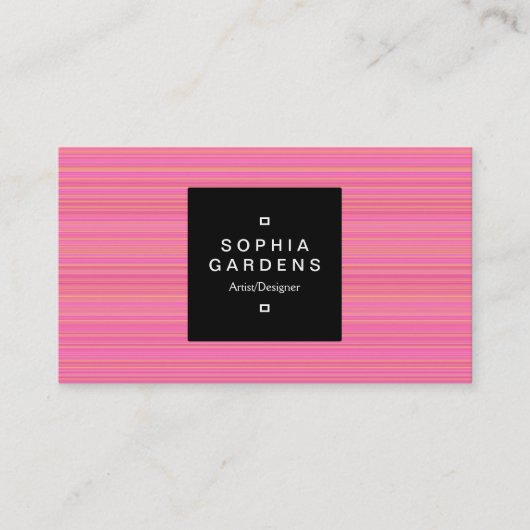 Square Label 01a - Scan Lines 04 Visitenkarte (Vorderseite)