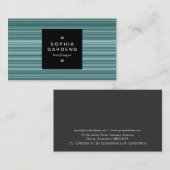 Square Label 01a - Scan Lines Visitenkarte (Vorne/Hinten)