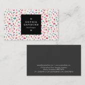 Square Label 01a - Shards Colors 01 Visitenkarte (Vorne/Hinten)