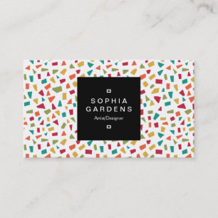 Square Label 01a - Shards Colors 02 Visitenkarte