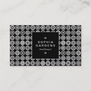 Square Label 01a - Texturierte Felder 02 (Gold) Visitenkarte