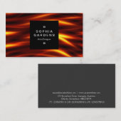 Square Label 01a - Tongues of Fire Visitenkarte (Vorne/Hinten)