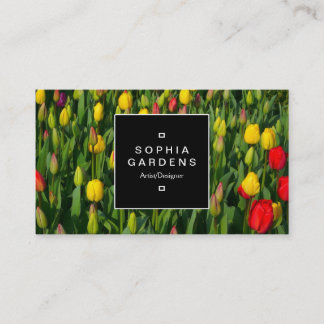 Square Label 02a - Bett der Tulips Visitenkarte