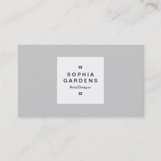 Square Label 03 - Light Gray Visitenkarte