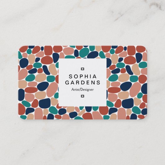 Square Label 03a - 160417 - Mineral Colors Visitenkarte (Vorderseite)