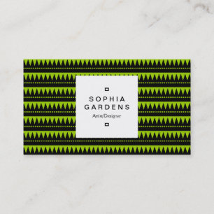 Square Label 03a - Azteken - Grüne Berge des Mars Visitenkarte