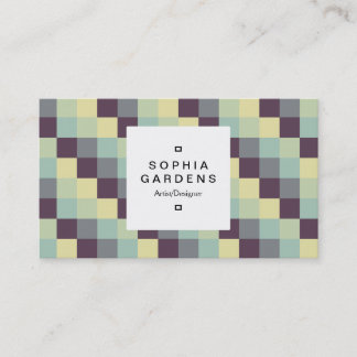 Square Label 03a - Farbquadrate 011 Visitenkarte
