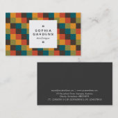 Square Label 03a - Farbquadrate 03 Visitenkarte (Vorne/Hinten)