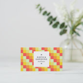 Square Label 03a - Farbquadrate 07 Visitenkarte (Stehend Vorderseite)