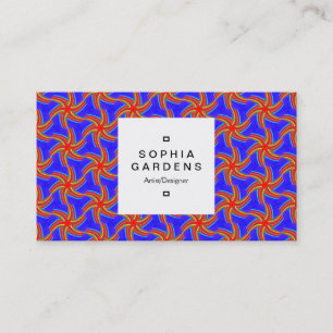 Square Label 03a - Geometric 160614 (04) Visitenkarte
